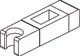 Handbrausehalter in chromfarbenem Design, hergestellt von Ideal Standard. Kompakte Form mit Halterung für die Brause, geeignet für Badezimmermontage.